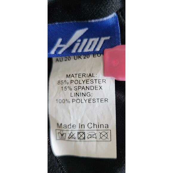 HILOR Women's Multi-colored, Athletic Tank Top w/Built-in-Bra--Sz 16 - Picture 8 of 10